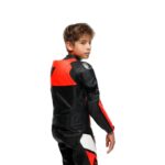 Dainese Gen-Z Kids Leather Suit - Fluo Red