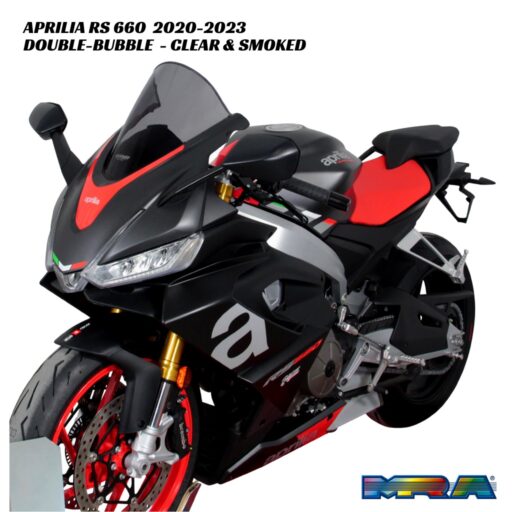 MRA Double-Bubble Racing Screen - Aprilia RS660 2020-2023
