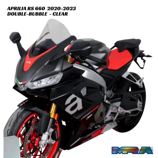 MRA Double-Bubble Racing Screen - Aprilia RS660 2020-2023