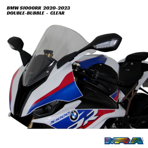 MRA Double-Bubble Racing Screen CLEAR - BMW S1000RR 2020-2023
