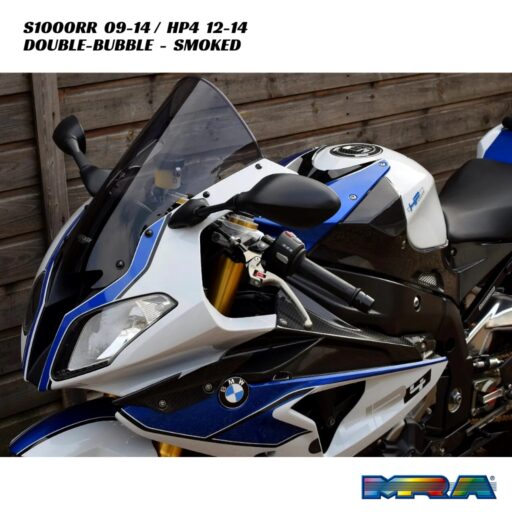 MRA Double-Bubble Racing Screen SMOKED - BMW S1000RR 2009-2014