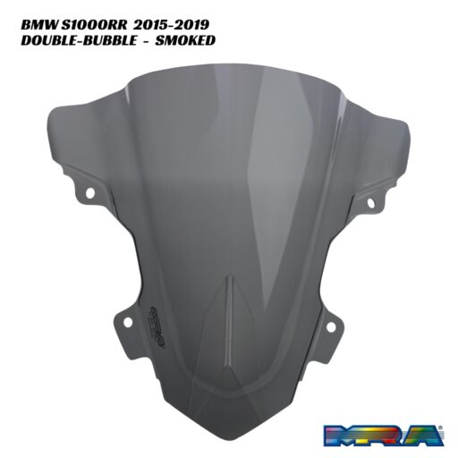 MRA Double-Bubble Racing Screen SMOKED - BMW S1000RR 2015-2019