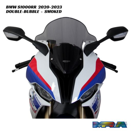 MRA Double-Bubble Racing Screen SMOKED - BMW S1000RR 2020-2023