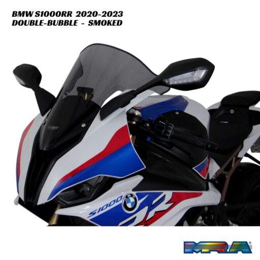 MRA Double-Bubble Racing Screen SMOKED - BMW S1000RR 2020-2023