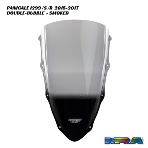 MRA Double-Bubble Racing Screen SMOKED - Ducati Panigale 1299 2015-2017