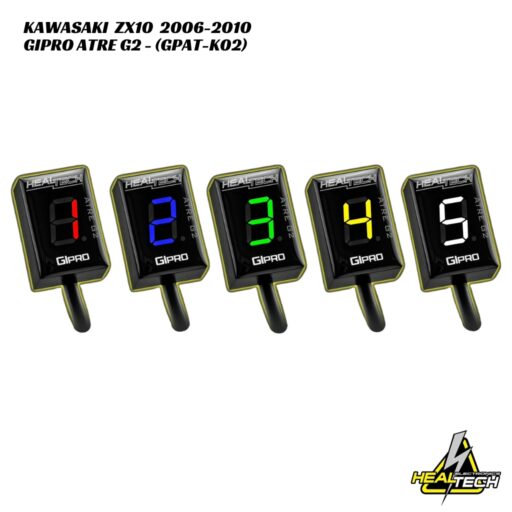 HealTech ATRE G2 Gear Indicator W/ Advanced Timing Eliminator - Kawasaki ZX10 2006-2010