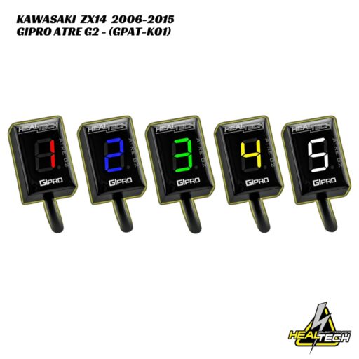 HealTech ATRE G2 Gear Indicator W/ Advanced Timing Eliminator - Kawasaki ZX14 2006-2015