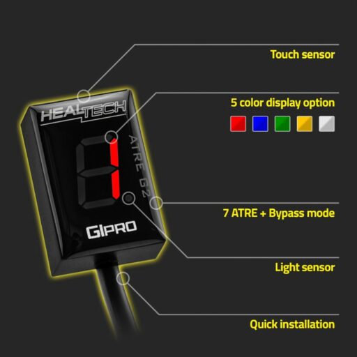 HealTech ATRE G2 Gear Indicator W/ Advanced Timing Eliminator - Kawasaki ZX14 2016-2023