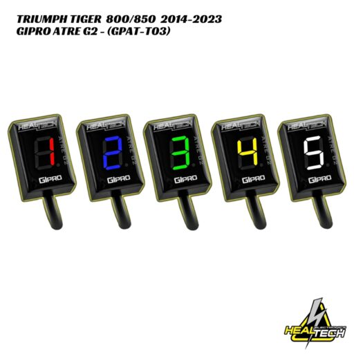 HealTech ATRE G2 Gear Indicator W/ Advanced Timing Eliminator - Triumph Tiger 800/850 2014-2023