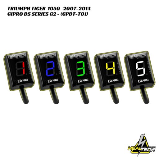 HealTech GIpro DS-Series G2 Gear Indicator - Triumph Tiger 1050 2007-2014