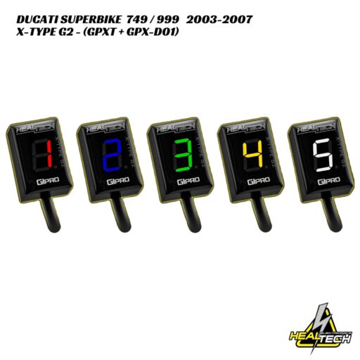HealTech X-Type G2 Gear Indicator W/ Harness Kit - Ducati 749 / 999 2003-2007
