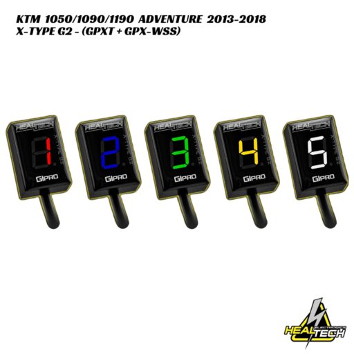 HealTech X-Type G2 Gear Indicator W/ Harness Kit - KTM 1050/1090/1190 Adventure 2013-2018