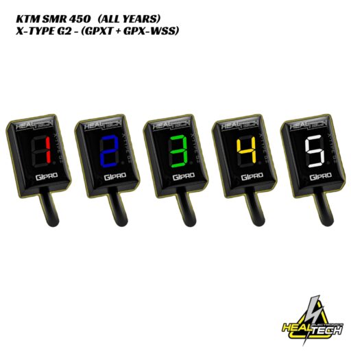 HealTech X-Type G2 Gear Indicator W/ Harness Kit - KTM SMR 450 Motard 2006-2023