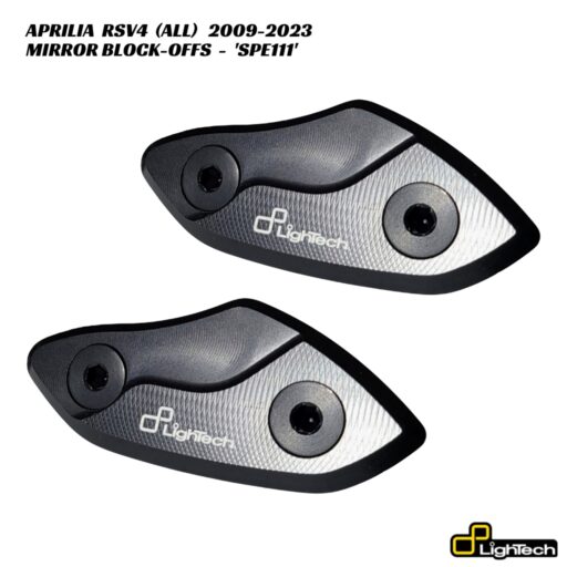 LighTech Mirror Block-Off Plates SPE111 - Aprilia RSV4 2009-2023