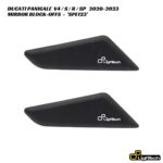 LighTech Mirror Block-Off Plates SPE123 - Ducati Panigale V4 / V4S / V4R 2020-2023