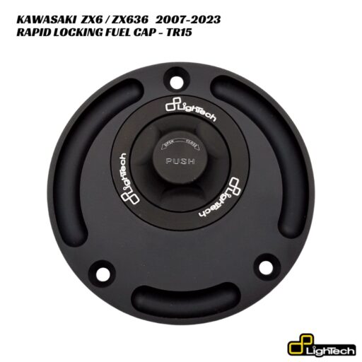 LighTech Rapid Locking Fuel Cap TR15 - Kawasaki ZX6 / ZX636 2007-2023