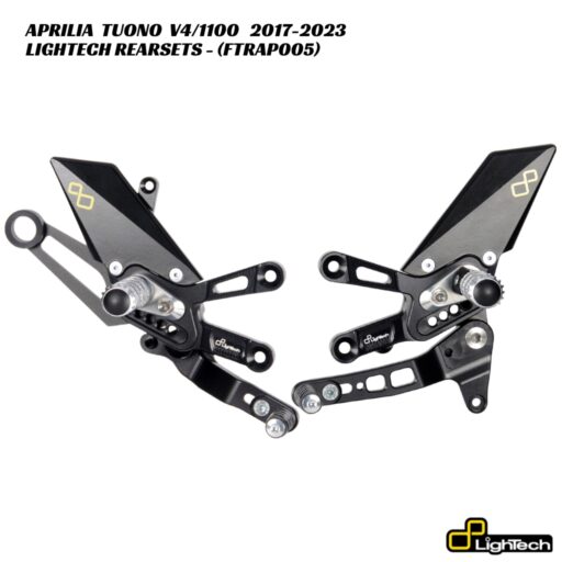 LighTech Adjustable Rearsets FTRAP005 - Aprilia Tuono V4 / 1100 Factory 2017-2023