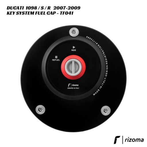 Rizoma Key System Fuel Cap TF041 - Ducati 1098 / S / R 2007-2009