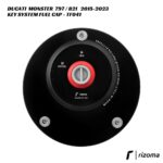 Rizoma Key System Fuel Cap TF041 - Ducati Monster 797 / 821 2015-2023