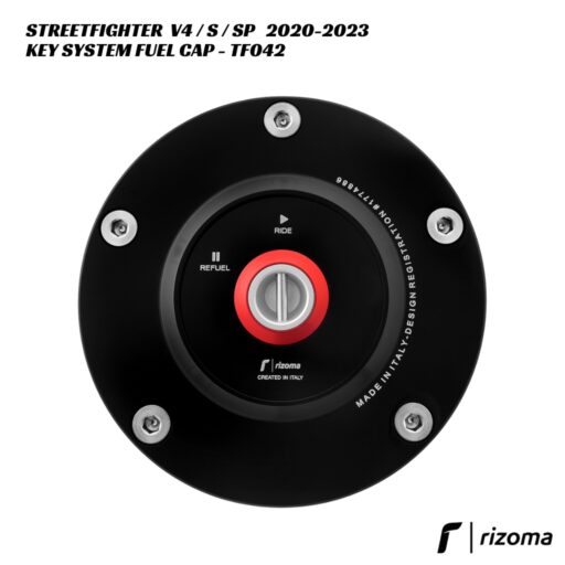 Rizoma Key System Fuel Cap TF042 - Ducati Streetfighter V4 / S / SP 2020-2023