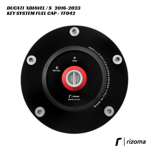 Rizoma Key System Fuel Cap TF042 - Ducati XDiavel / S 2016-2023