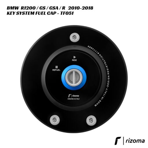 Rizoma Key System Fuel Cap TF051 - BMW R1200 GS / GSA / R / RS / RT 2010-2018