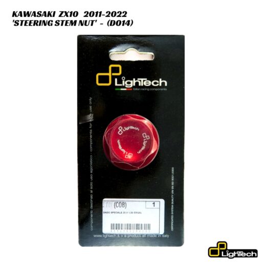 LighTech Aluminium Steering Stem Nut D014 - Kawasaki ZX10 2011-2022