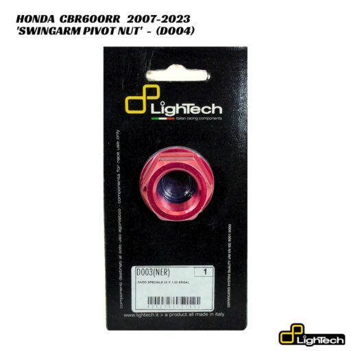 LighTech Aluminium SwingArm Pivot Nut D004 - Honda CBR600RR 2007-2023
