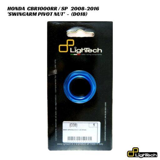 LighTech Aluminium SwingArm Pivot Nut D018 - Honda CBR1000RR / SP 2008-2016