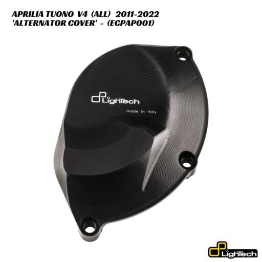 LighTech Billet Alternator Protection Cover ECPAP001 - Aprilia Tuono V4 2011-2022