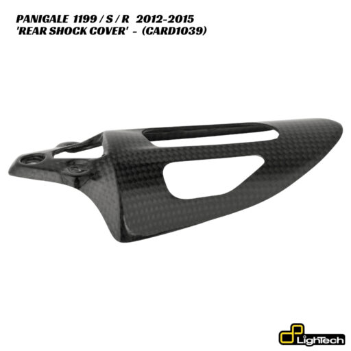LighTech Carbon Fiber Rear Shock Cover CARD1039 - Ducati Panigale 1199 / S / R 2012-2015
