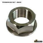 LighTech Titanium Thin Rear Axle Nut D024 - BMW S1000R 2014-2019