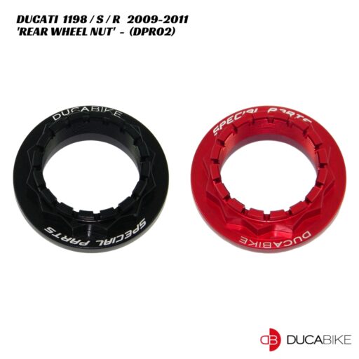DucaBike Aluminium Rear Wheel Nut DPR02 - Ducati 1198 / S / R 2009-2011