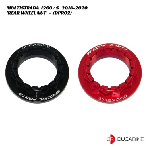 DucaBike Aluminium Rear Wheel Nut DPR02 - Ducati Multistrada 1260 / S 2018-2020