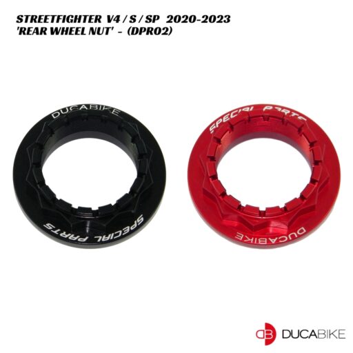 DucaBike Aluminium Rear Wheel Nut DPR02 - Ducati Streetfighter V4 / S / SP 2020-2023