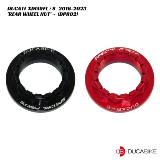 DucaBike Aluminium Rear Wheel Nut DPR02 - Ducati XDiavel / S 2016-2023