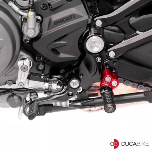 DucaBike Billet Adjustable Rearsets PRM93701 - Ducati Monster 937 / 937 Plus 2021-2023