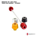 DucaBike Billet Front Axle Slider Set - PFAN02 - Ducati Monster 797 2017-2020