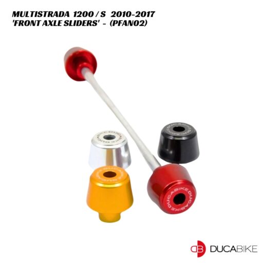 DucaBike Billet Front Axle Slider Set - PFAN02 - Ducati Multistrada 1200 / S 2010-2017