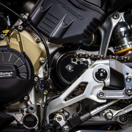 DucaBike Billet Front Sprocket Cover CP11D - BLACK - Ducati Streetfighter V4 / V4S / V4SP 2020-2023