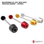 DucaBike Billet Rear Axle Slider Set - PFPN01 - Ducati Multistrada V2 / V2S 2022-2023