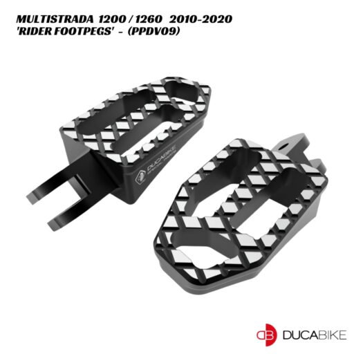 DucaBike CNC Rider Footpegs PPDV09 - Ducati Multistrada 1200 / 1260 / S 2010-2020