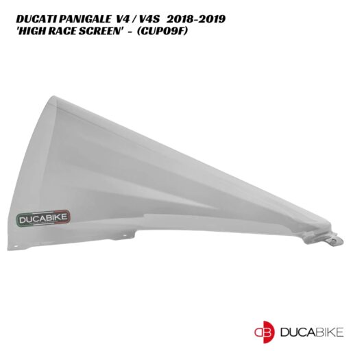 DucaBike High Race Screen CUP09F - SMOKED - Ducati Panigale V4 / V4S 2018-2019