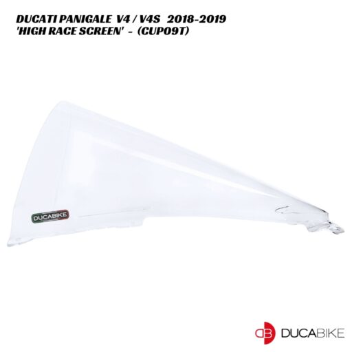 DucaBike High Race Screen CUP09T - CLEAR - Ducati Panigale V4 / V4S 2018-2019
