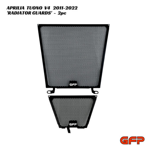 GFP Aluminium Radiator & Oil Cooler Guards - 2pc - Aprilia Tuono V4 2011-2022
