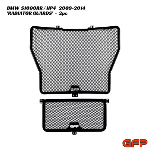 GFP Aluminium Radiator & Oil Cooler Guards - 2pc - BMW S1000RR / HP4 2009-2014