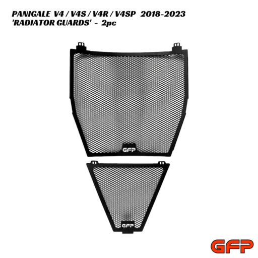 GFP Aluminium Radiator & Oil Cooler Guards - 2pc - Ducati Panigale V4 / S / R / SP 2018-2023