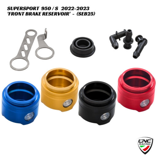 CNC Aluminium Front Brake Reservoir - SEB25 - Ducati Supersport 950 / S 2022-2023
