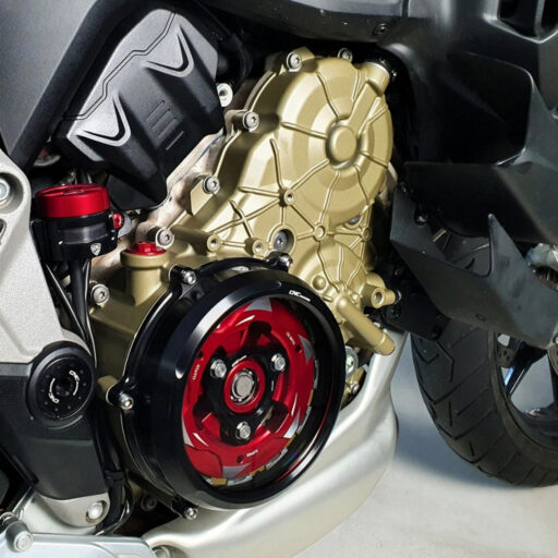 CNC Aluminium Rear Brake Reservoir Cover - SEC12 - Ducati Hypermotard 950 / SP 2019-2023