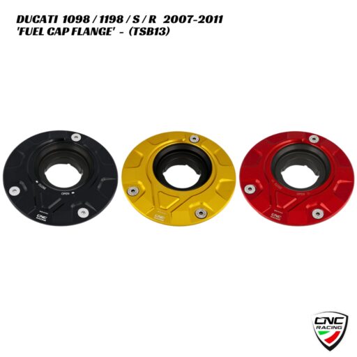 CNC Billet Fuel Cap Flange - TSB13 - Ducati 1098 / 1198 / S / R 2007-2011